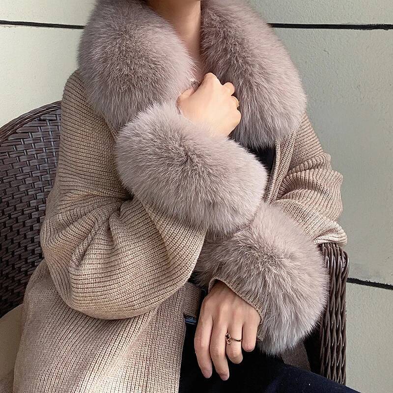 100% Real Fox Fur Collar Winte - đánh giá và giá Winter Clothing Pk