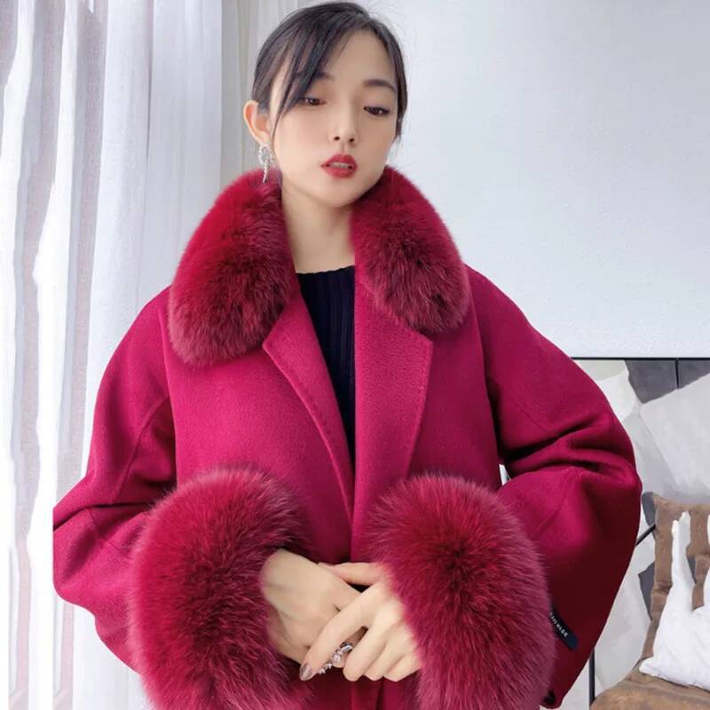 100% Real Fox Fur Collar Winte - đánh giá và giá Winter Clothing Pk