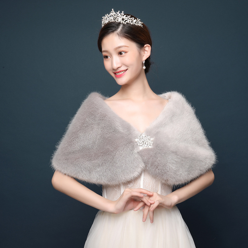 Phụ Nữ Cô Dâu Khăn Choàng Cưới - đánh giá và giá Winter Clothing Pk